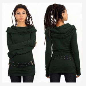 YGGDRAZIL Teal Chryzalide Sweater